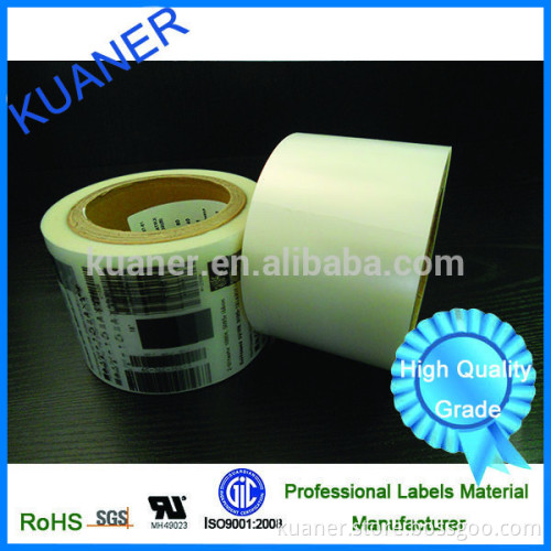Polyester film self adhesive label material